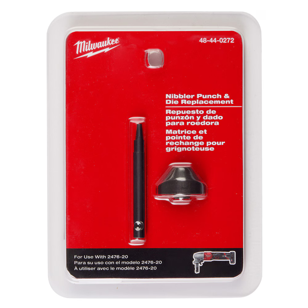 Milwaukee Tool Nibbler Punch and Die Set,Metal 48-44-0272 - All