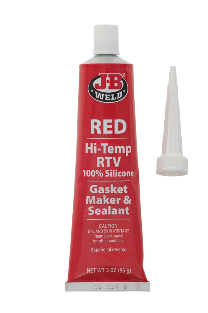 [31314CAN] J-B Weld 31314 Hi-Temp Red RTV Silicone Gasket Maker & Sealant, 3-oz