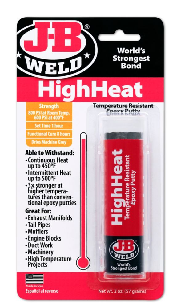J-B Weld High Heat Hand Mixable Epoxy Putty Stick, 57-g