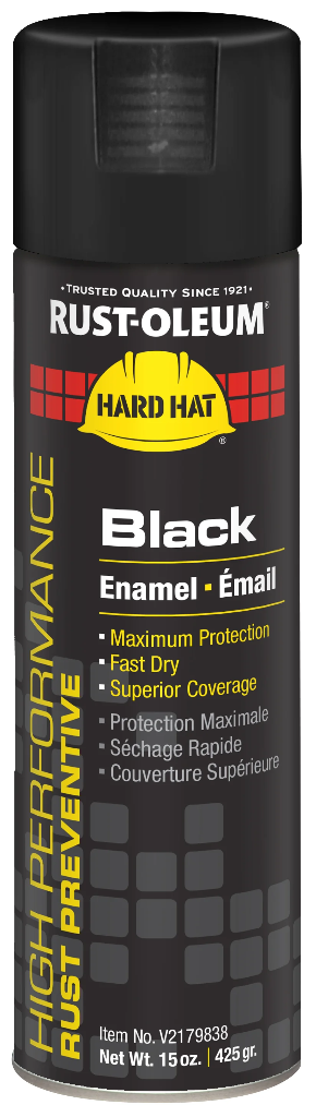 Rust-Oleum V2100 Upright High Performance Spray Paint Gloss Black V2178838