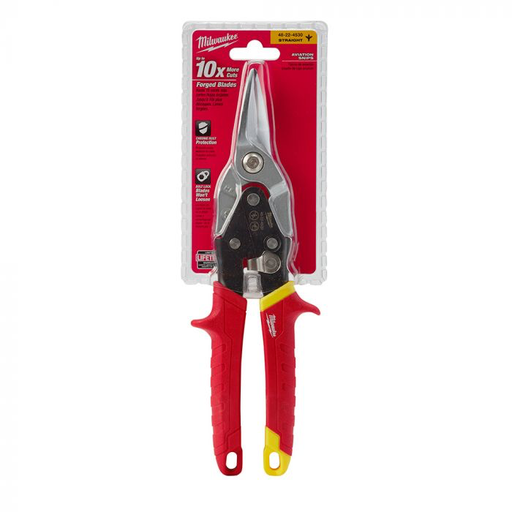 [48-22-4530] Milwaukee Metal Compound Aviation Snips Straight Cut 250mm