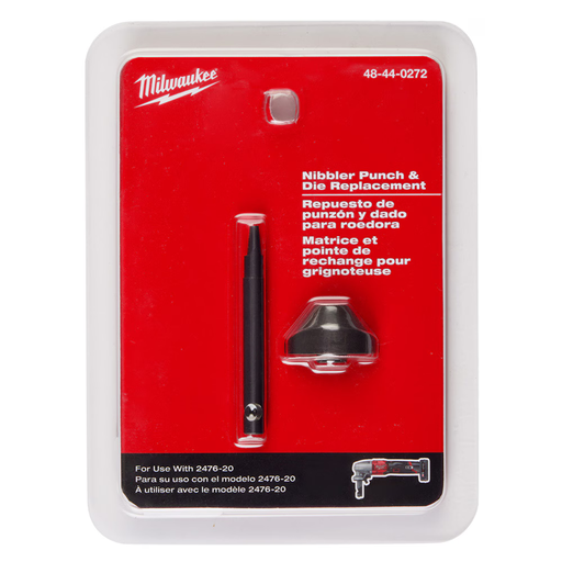 [48-44-0272] Milwaukee Tool Nibbler Punch and Die Set,Metal 48-44-0272 - All
