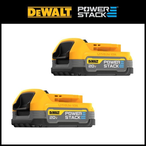 [DCBP034-2] DeWalt 20V MAX XR POWERSTACK DCBP034-2 1.7 Ah Lithium-Ion Compact Battery 2 Pc