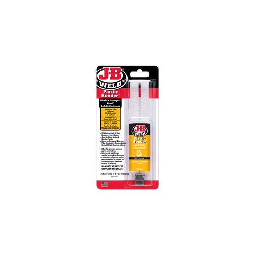[50133CAN] J-B Weld Plastic Bonder High Strength Epoxy Syringe, Tan, 25-mL