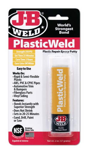 [8237CAN] J-B Weld 8237 PlasticWeld Plastic Repair Epoxy Putty - 2 Oz.