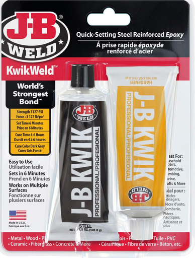 [8271CAN] J-B Weld Quick-Setting Steel Reinforced Epoxy 2 X 50 oz 
